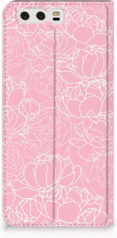 Huawei P10 Plus Smart Cover White Flowers