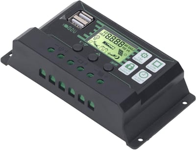 Zonne Laadregelaar - Batterij Lader - Energie Beheer - 100A PWM Controle - 12V 24V - Zwart