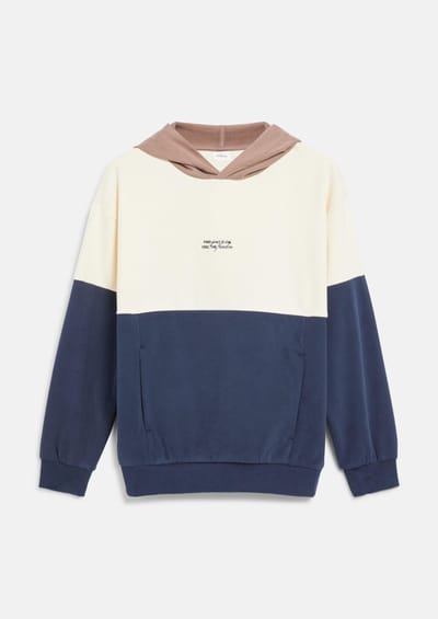 Sweatshirt met ruime pasvorm en capuchon met colour blocking voor kinderen s.Oliver