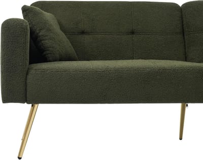 Slaapbank met Bedfunctie 175x64x72 cm - 175x64x72 cm - Goud - Novihome
