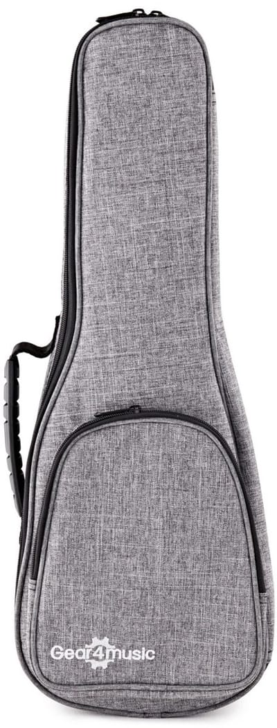 Ukelele Sopraan Premium Gigbag van Gear4music, Grijs