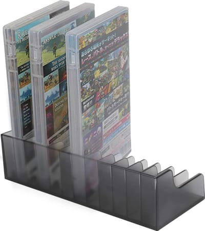 Gadgetpoint - Spelhouder - Opbergbox - Accessoires geschikt voor Nintendo Switch - Zwart - 2 stuks