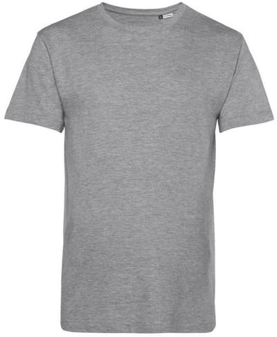 B&C Heren Organisch E150 T-Shirt (Heide Grijs)