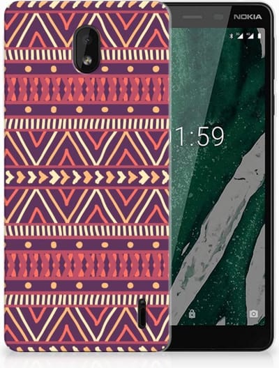 Nokia 1 Plus TPU bumper Aztec Paars