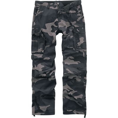 Vintage Industries Cargobroek - Reef Pants - M - voor Mannen - dark camo