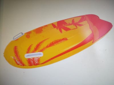 Sunclub | opblaas bodyboard geel en blauw