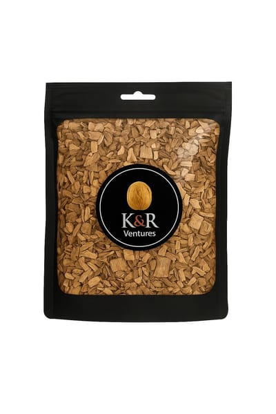 K&R Ventures® Premium Walnoot Houtsnippers – Whiskey Smoker & Cocktail Rookhout – Kleine Snippers voor Mixologie – Rijke Nootachtige Smaak – Perfect Cadeau voor Mannen & Vaderdag – 100% Natuurlijk Rookhout