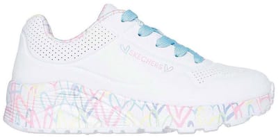 Skechers UNO LITE Meisjes Sneakers - Wit