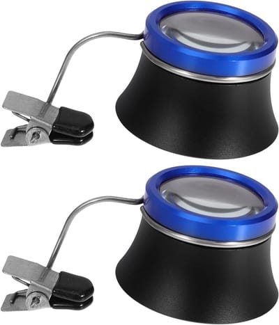 Vergrootglazen Brilclips - Loep Clips - Precisiewerk Zien - Lichtgewicht Bevestiging - 5x Vergroting - Multicolor