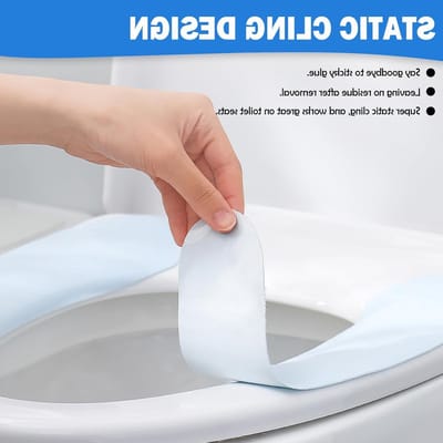 Dunne en Warme Toiletbril Bedekking - Zelfklevend, Verstelbaar en Op Maat te Snijden, Comfortabel en Makkelijk Schoon te Maken voor Badkamers (Roze)
