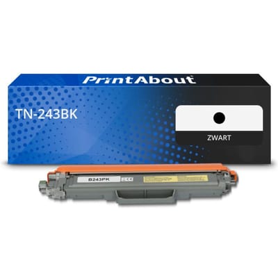 PrintAbout huismerk Toner TN-243BK Zwart Geschikt voor Brother