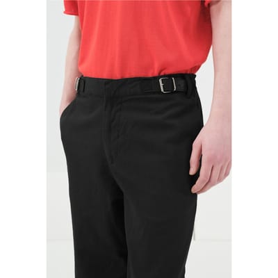 Heren Katoenen Poplin Rechtaflopende Broek