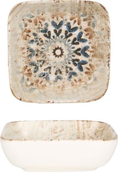 Rinart Serveerschaal - Aztec - Porselein - 10 cm - set van 2