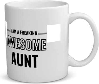 Akyol - i am a freaking awesome aunt koffiemok - theemok - Tante - de meest geweldigste tante - verjaardagscadeau - verjaardag - cadeau - cadeautje voor tante - tante artikelen - kado - geschenk - gift - 350 ML inhoud