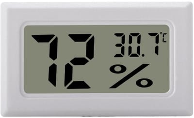 Digitale Mini LCD Hygrometer Thermometer Wit voor Binnen