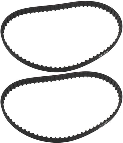 Dailygoods- Distributieriem Getand - 2 Stuks - 142XLx3/8 - Vervangingsriem - Compatibel met Record Power BDS150 - Rubber Materiaal - Aandrijfriem