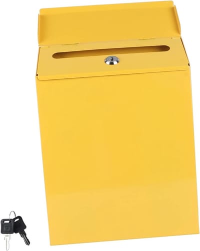 Brievenbus met Slot - Postbus Muurbevestiging - Veilig Post Ontvangen - Europees Design - 30 x 23 x 6 cm
