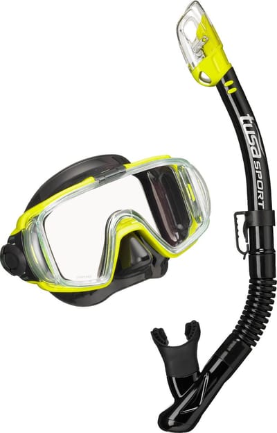 TUSAsport UC3125 Visio Tri-Ex Snorkelset | Premium Snorkelmasker & Dry-Top Snorkel