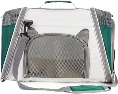 Huisdier Rugzak - Draagbare Reistas - Reizen met Huisdieren - Ademend Mesh Materiaal - 49 x 30 x 33 cm