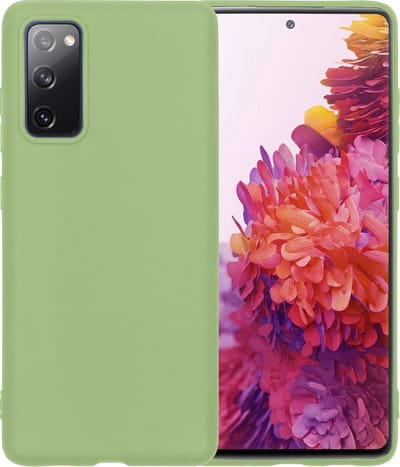 Hoesje - Geschikt voor Samsung Galaxy S20 FE - Sterk & Shockproof - Hoes Cover - Siliconen Case - Telefoonhoesjes - Groen