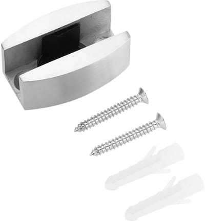 Dailygoods- Vloergeleiding 304 Roestvrij Staal - Schuifdeur - Bodemgeleiding - Geleidingsrol 8-14 mm - Zilver - Slijtvast en Corrosiebestendig - Deurgleiding