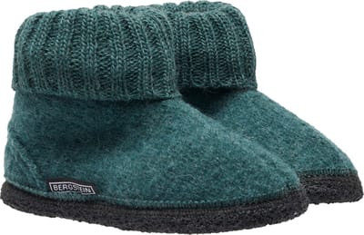 Bergstein Cozy Sloffen - Pantoffels voor dames, heren en kinderen - 100% Zuiver scheerwol - Seagreen