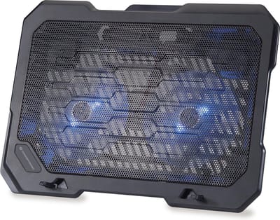 Conceptronic THANA01B notebook cooling pad 39,6 cm (15.6) Zwart