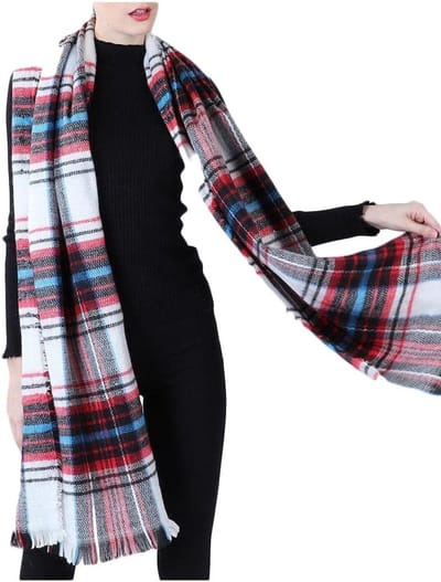 Dames Sjaal - Stola Cape Deken - Warm Blijven - Zachtste Luxe Sjaals - 75cm x 200cm - Plaid