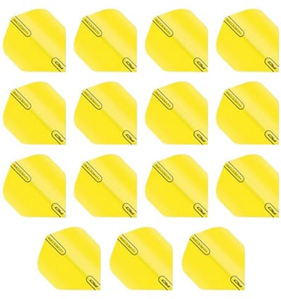 Extra dikke fluoriserende gele standaard dart flights - 5 sets per verpakking
