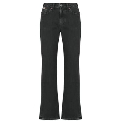 Calvin Klein High Rise Straight Celtic Jean Essential Black Size: W28 | Straight Pants Outlet | Dames | Zwart