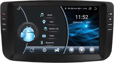 Autoradio met bluetooth - Carplay - Voor Fiat Linea Punto Evo (2012-2015) - Geschikt voor Apple en Android - Stereo - Navigatie - Navigatiesysteem auto - 2GB 32GB