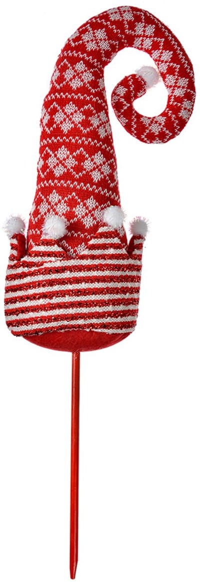 Clayre & Eef Kerstdecoratie Kerstmuts 54cm Rood Textiel