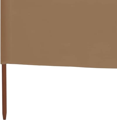Windscherm Opvouwbaar - Strand Scherm - Terras Bescherming - 9-delig Ontwerp - 1200 x 120 cm - Taupe