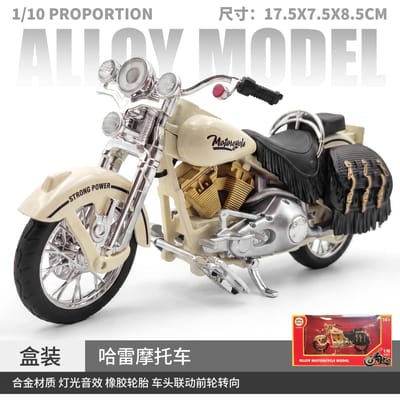 1:12 Harley Davidson Softail Heritage Amerikaanse Retro Motorfiets Legeringsmodel Metaal Diecast Computer Bureau Ornamenten Vakantiespeelgoed