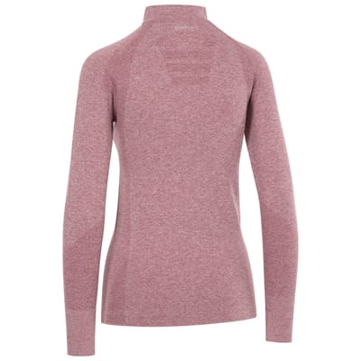 Trespass Dames pelina half zip active top met lange mouwen