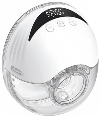 TIM® Borstkolf - Handsfree Borstkolf - Elektrische Borstkolf - Handkolf - Wit - 18cm x 14cm x 8cm