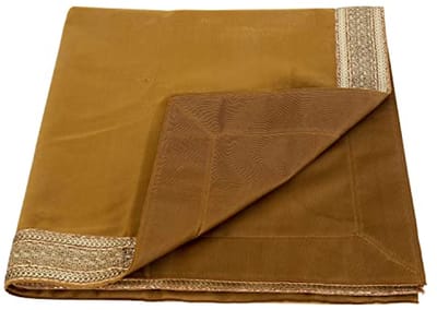 Gouden Fluwelen Tafelkleed met Glanzende Rand - Multifunctioneel 61 x 61 cm
