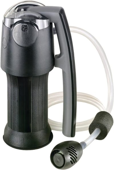 VIN® Krachtige Waterfilter Survival – Survival Kit - Water Filter – Gemakkelijke bediening – Outdoor – 2000ML – Professioneel Waterfilter – Zuiver en Schoon Drinkwater – Verwijdert Viezigheid -Handformaat - Zwart