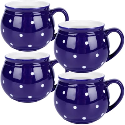 Mokken Keramiek 200 ml 4 stuks - Set - Bekers - Koffiebekers - Kopjes - Koffiemok
