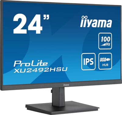 iiyama ProLite 24'' IPS-technologiepaneel met USB-hub en 100 Hz verversingssnelheid