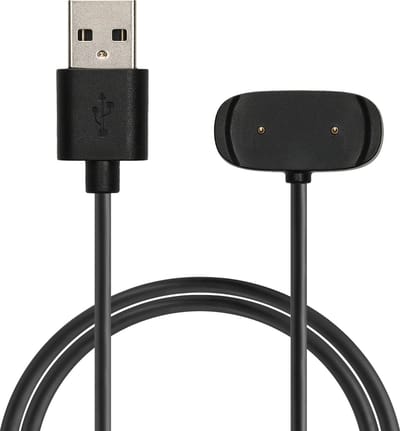kwmobile USB-oplaadkabel geschikt voor Huami Amazfit Bip 3 / 3 Pro / Bip 5 / Amazfit Active EDGE / T-Rex / Zepp E kabel - Laadkabel voor smartwatch - in zwart