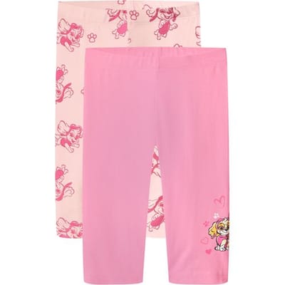 lupilu Set van 2 korte kinder leggings (Roze, 98/104)