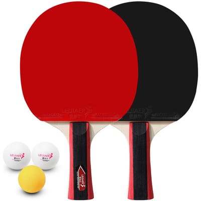 Set van tennisrackets voor 2 spelers Set van 2 tennisrackets Long Handle red