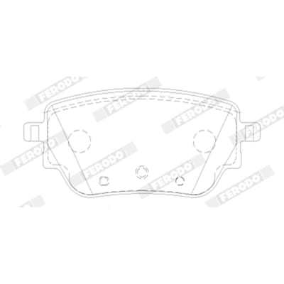 Remblokset FERODO FDB5183, achter
