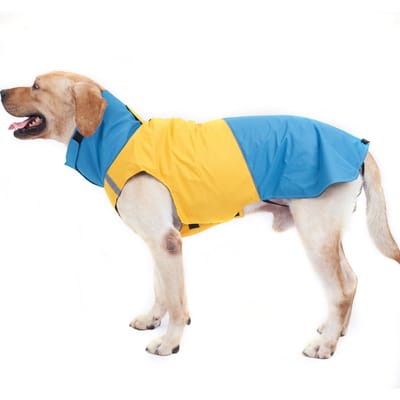 Hondenjas Waterdicht Col Reflecterend Outdoor Regenjas voor Kleine Middelgrote Grote Honden Large geel