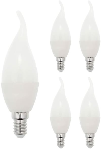 VITO LED Kaarslamp C37 E14 - 6.5W (vervangt 50W) - 507lm - 2700K - 220-240V - Ø37mm - Energiezuinig - 5 stuks