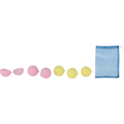 LUPILU Herbruikbare waterballonnen 6 stuks (roze/geel)