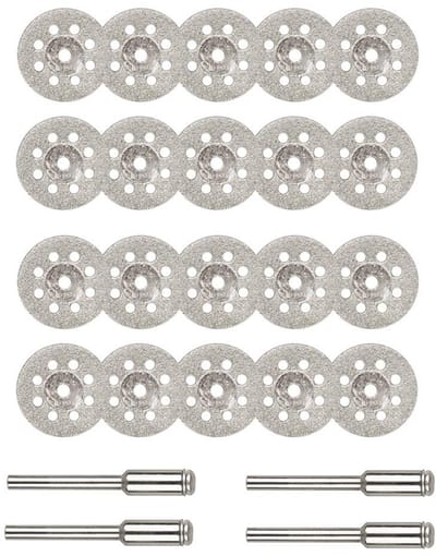 Diamant Snijschijven - Metaalzaagbladen - Precisie Snijden - Hittebestendig Ontwerp - 20 Stuks - Zilver