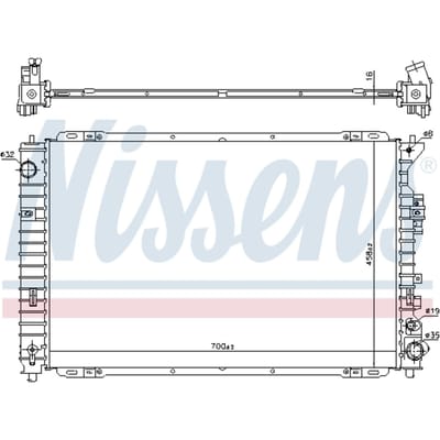 Radiator, motorkoeling NISSENS 606556