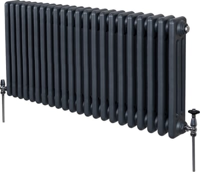 3-kolomsradiator - antraciet - 600x1012 mm - 5292 btu
